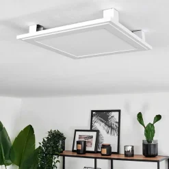 Plafonnier Crum Led Blanc, 1 Lumiere, Telecommandes