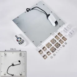 Plafonnier Crum Led Blanc, 1 Lumiere, Telecommandes