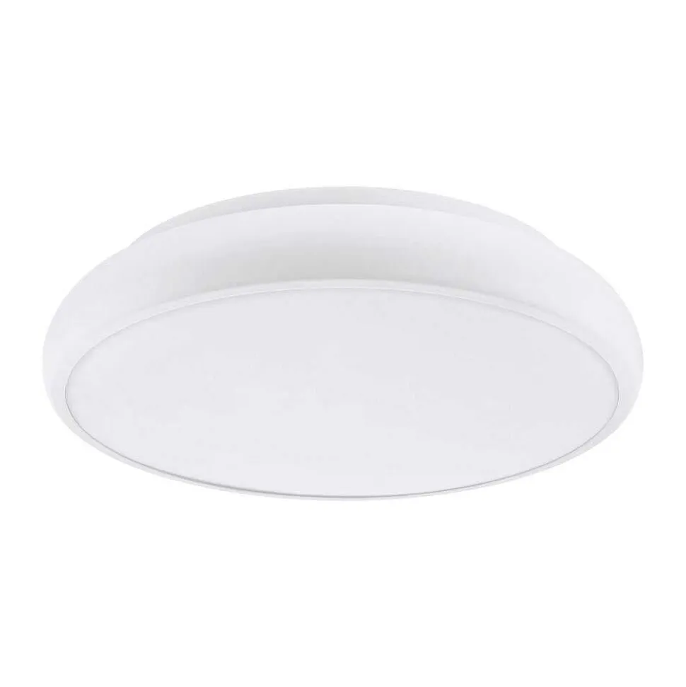Plafonnier Eglo Connect Riodeva-C Led Blanc, 1 Lumiere, Changeur De Couleurs