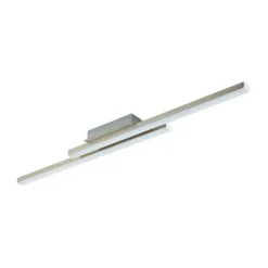 Plafonnier Eglo Fraioli-Z Led Nickel Mat, 2 Lumieres, Changeur De Couleurs