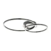 Plafonnier Eglo Mottafollone Led Nickel Mat, 1 Lumiere, Changeur De Couleurs