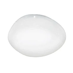 Plafonnier Eglo Silerascw Led Blanc, 1 Lumiere, Telecommandes, Changeur De Couleurs