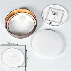 Plafonnier Elsa Led Blanc, 1 Lumiere