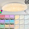 Plafonnier Esgos Led Blanc, 1 Lumiere, Telecommandes