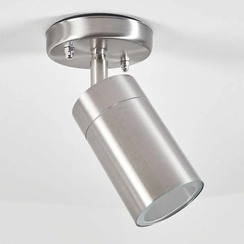 Plafonnier Exterieur Bessiebelle Acier Inoxydable, Blanc, 1 Lumiere