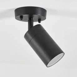 Plafonnier Exterieur Bessiebelle Noir, Blanc, 1 Lumiere