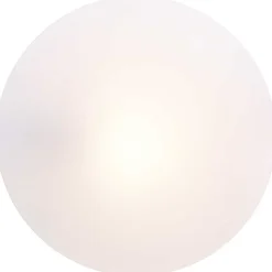 Plafonnier Exterieur Brilliant Farly Blanc, 1 Lumiere
