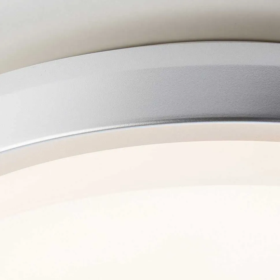 Plafonnier Exterieur Brilliant Devora Led Argente, 1 Lumiere