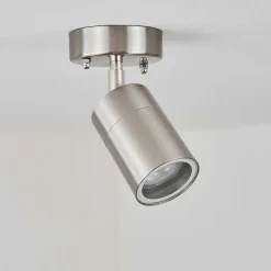Plafonnier Exterieur Corneda Acier Inoxydable, 1 Lumiere