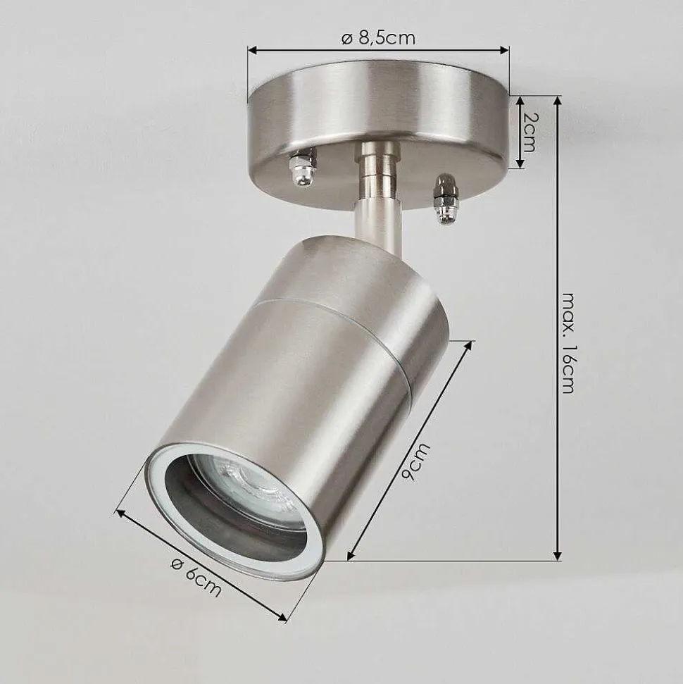 Plafonnier Exterieur Corneda Acier Inoxydable, 1 Lumiere