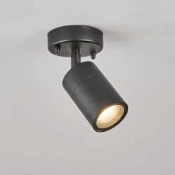 Plafonnier Exterieur Corneda Noir, 1 Lumiere