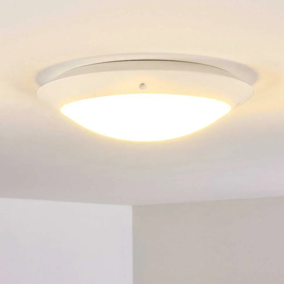 Plafonnier Exterieur Grafton Blanc, 2 Lumieres