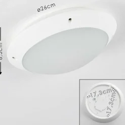 Plafonnier Exterieur Grafton Blanc, 1 Lumiere