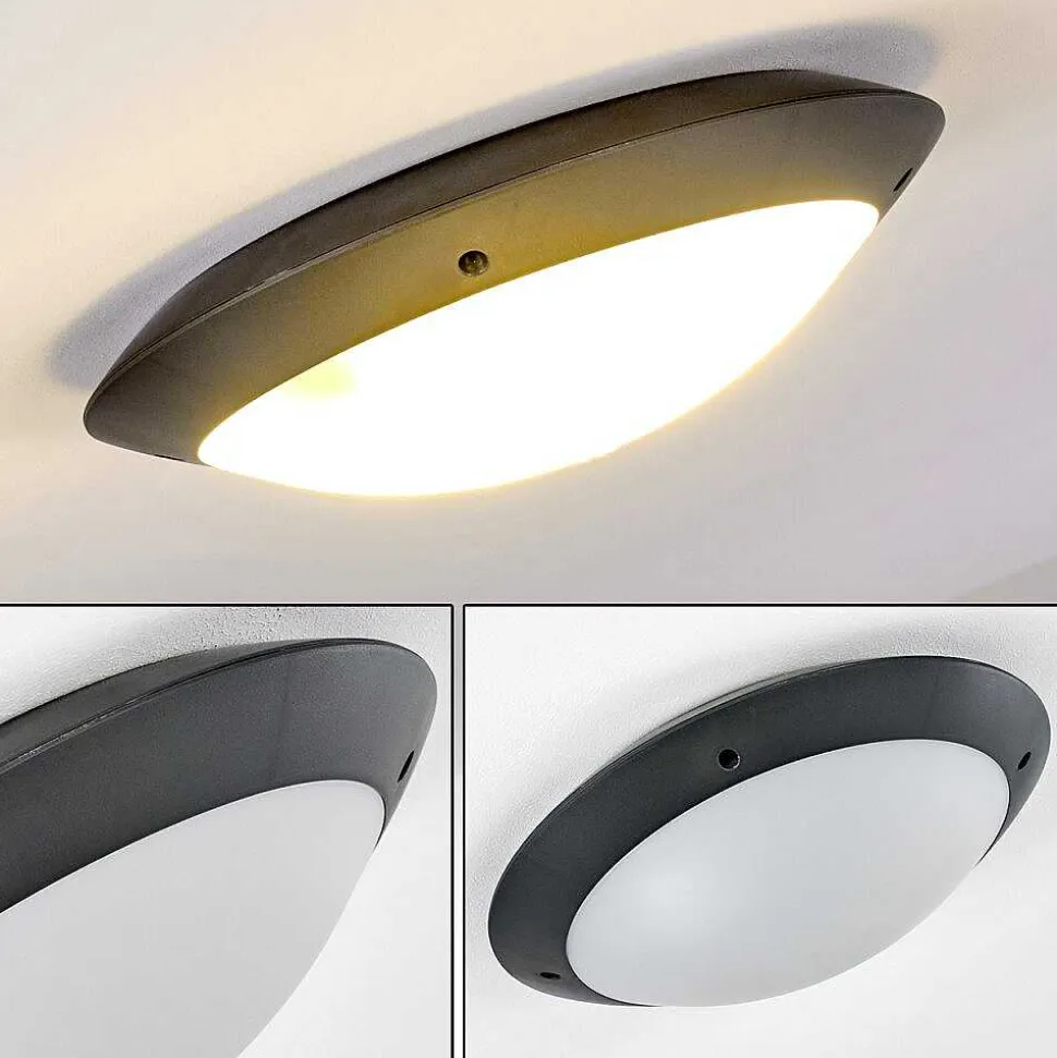 Plafonnier Exterieur Grafton Anthracite, 2 Lumieres