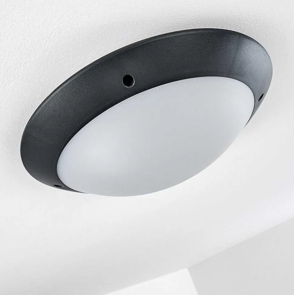 Plafonnier Exterieur Grafton Anthracite, 2 Lumieres