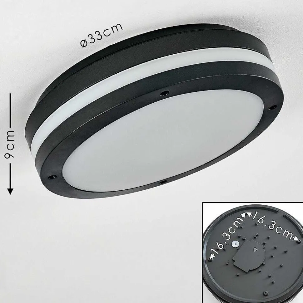 Plafonnier Exterieur Wollongong Led Anthracite, 1 Lumiere