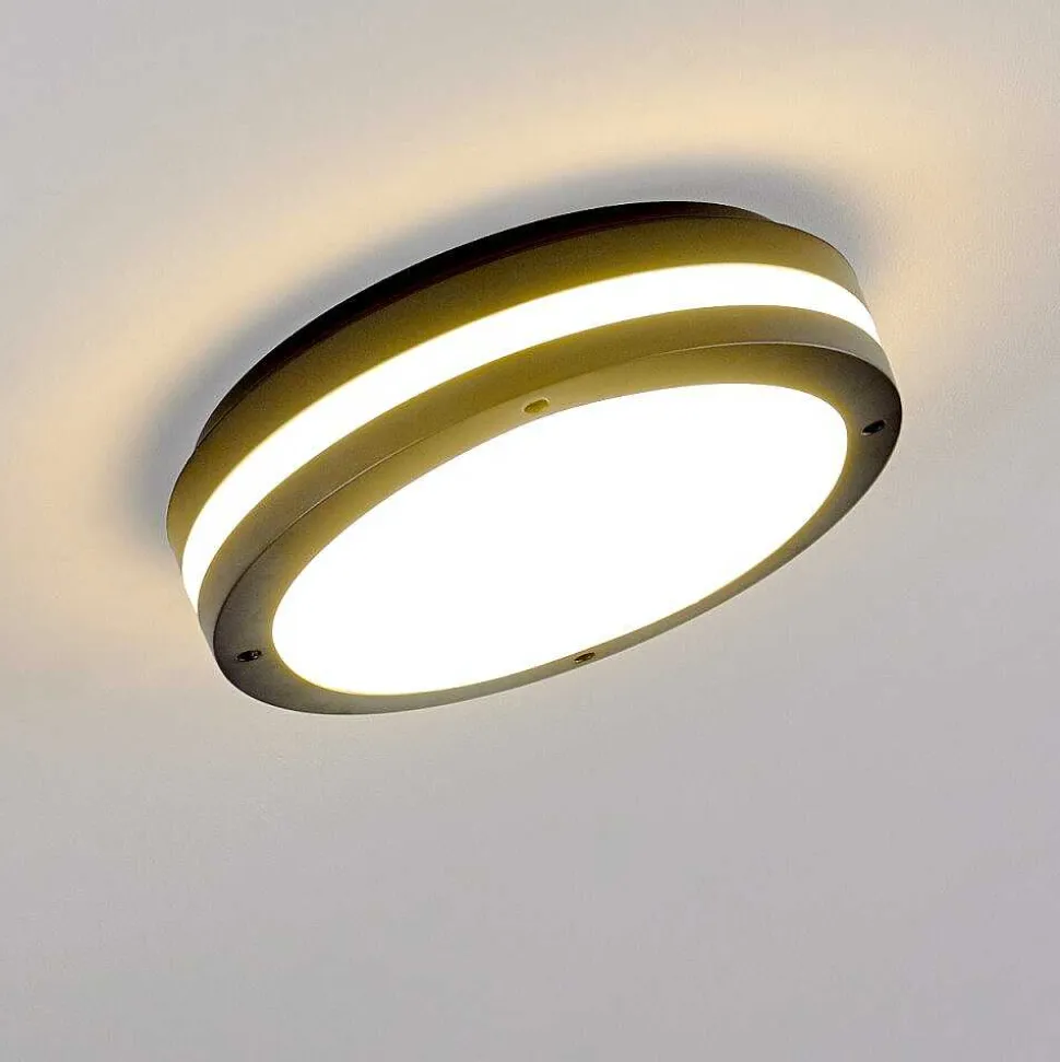 Plafonnier Exterieur Wollongong Led Anthracite, 1 Lumiere