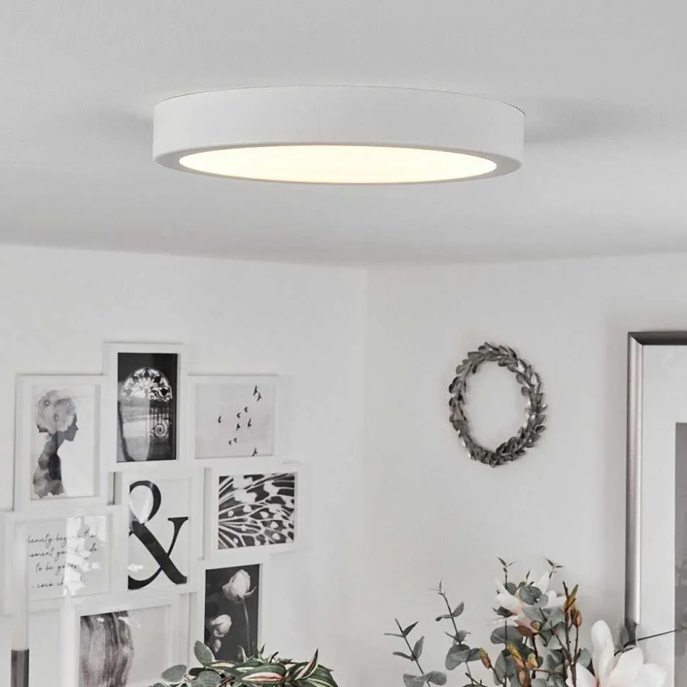 Plafonnier Finsrud Led Blanc, 1 Lumiere