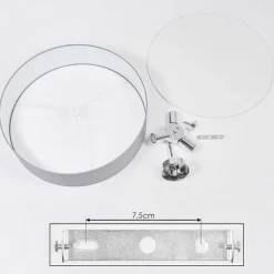 Plafonnier Foggia Chrome, 3 Lumieres