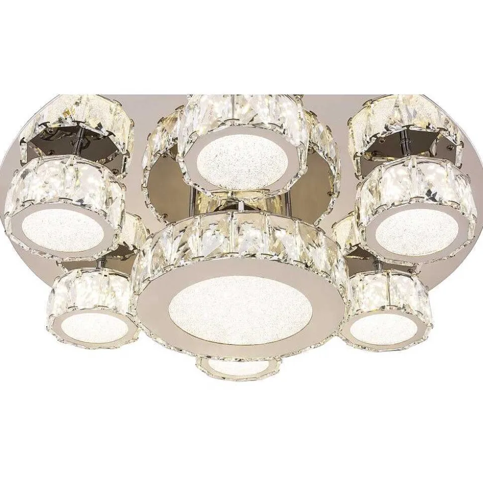 Plafonnier Globo Amur Led Chrome, 1 Lumiere