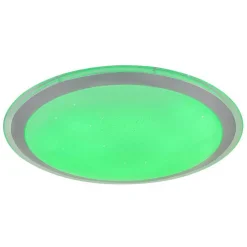 Plafonnier Globo Carry Led Blanc, 1 Lumiere, Telecommandes, Changeur De Couleurs