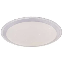 Plafonnier Globo Carry Led Blanc, 1 Lumiere, Telecommandes, Changeur De Couleurs