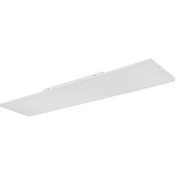 Plafonnier Globo Doro Led Blanc, 2 Lumieres, Telecommandes, Changeur De Couleurs