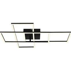 Plafonnier Globo Gabriel Led Noir, 1 Lumiere