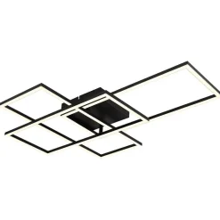 Plafonnier Globo Gabriel Led Noir, 1 Lumiere