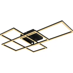 Plafonnier Globo Gabriel Led Noir, 1 Lumiere