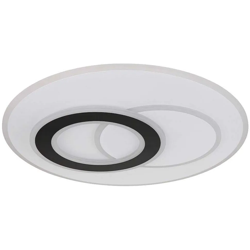 Plafonnier Globo Jacques Led Noir, Blanc, 1 Lumiere, Telecommandes