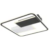 Plafonnier Globo Jenna Led Noir, Blanc, 1 Lumiere, Telecommandes