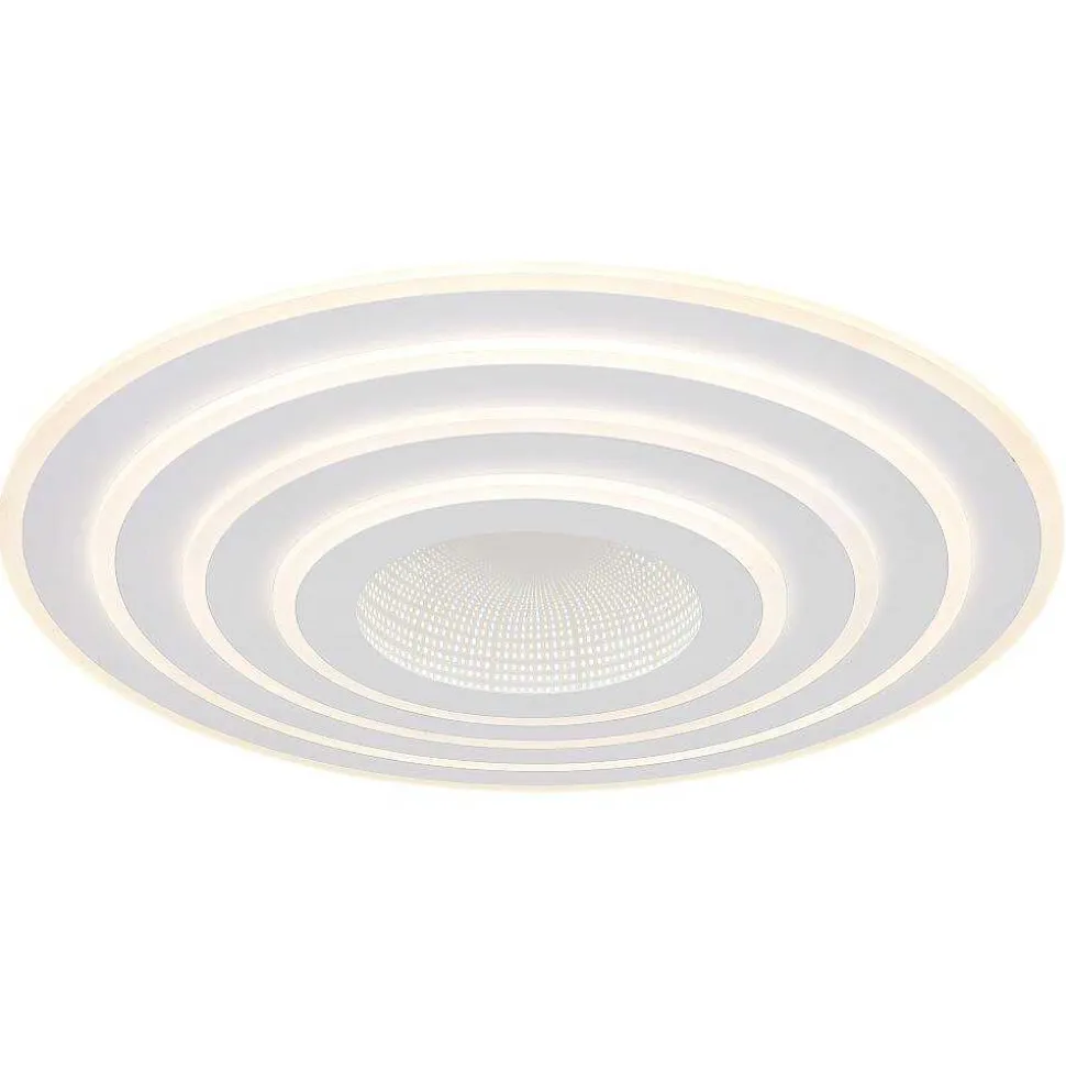 Plafonnier Globo Jocelyn Led Blanc, 1 Lumiere, Telecommandes