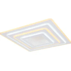 Plafonnier Globo Jocelyn Led Blanc, 1 Lumiere, Telecommandes