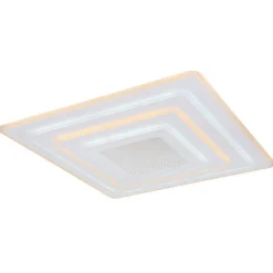 Plafonnier Globo Jocelyn Led Blanc, 1 Lumiere, Telecommandes
