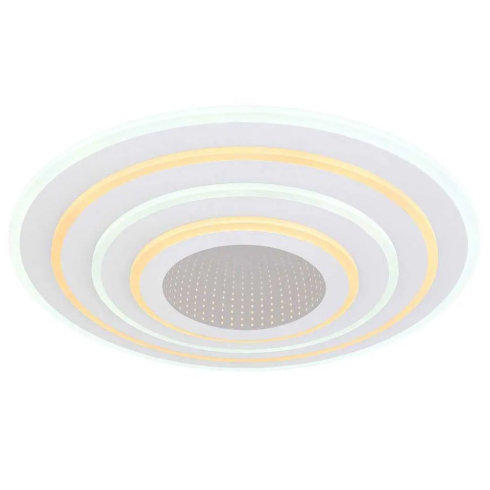 Plafonnier Globo Jocelyn Led Blanc, 1 Lumiere, Telecommandes