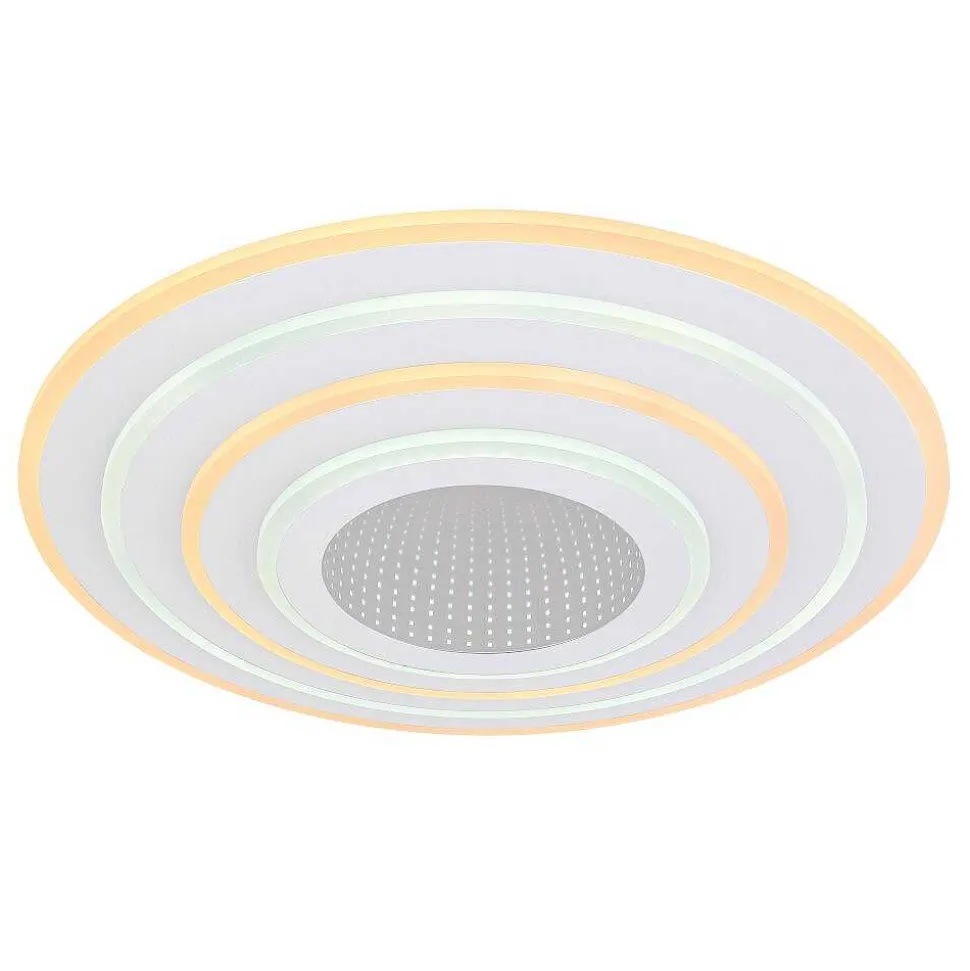 Plafonnier Globo Jocelyn Led Blanc, 1 Lumiere, Telecommandes