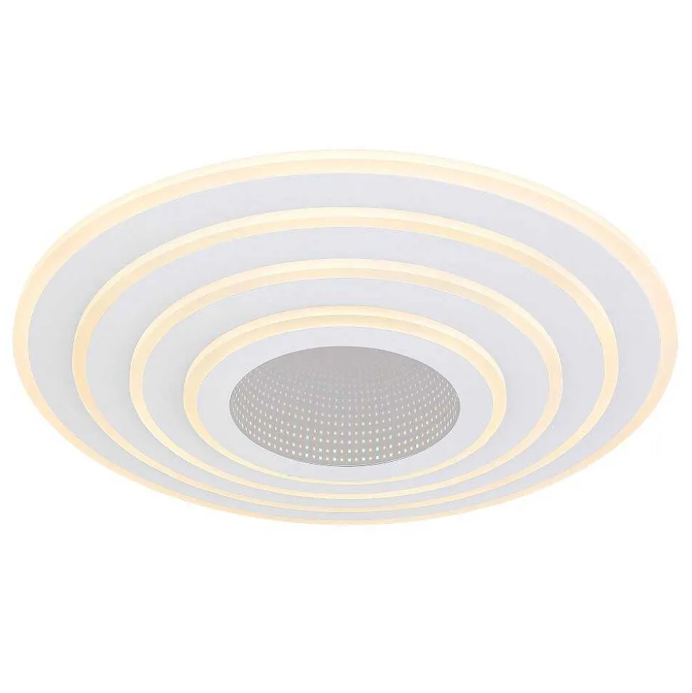 Plafonnier Globo Jocelyn Led Blanc, 1 Lumiere, Telecommandes