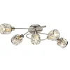 Plafonnier Globo Kris Nickel Mat, 5 Lumieres