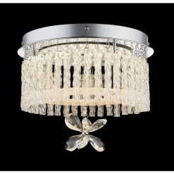 Plafonnier Globo Led Chrome, 1 Lumiere