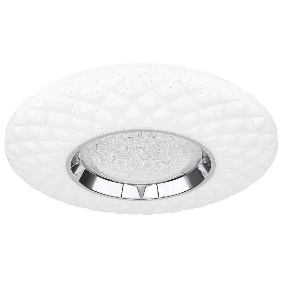 Plafonnier Globo Rita Led Blanc, 1 Lumiere, Telecommandes