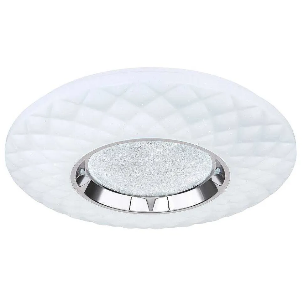 Plafonnier Globo Rita Led Blanc, 1 Lumiere, Telecommandes