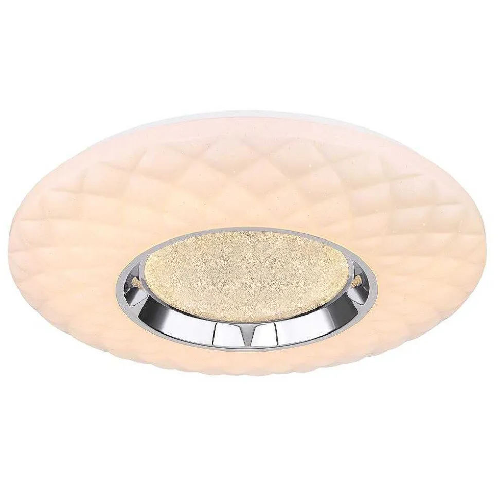 Plafonnier Globo Rita Led Blanc, 1 Lumiere, Telecommandes