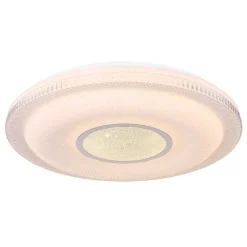 Plafonnier Globo Rita Led Blanc, 1 Lumiere, Telecommandes