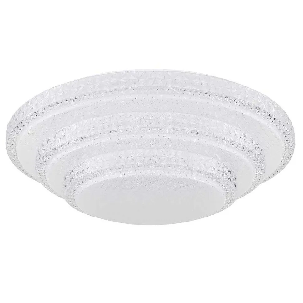 Plafonnier Globo Rita Led Blanc, 1 Lumiere, Telecommandes