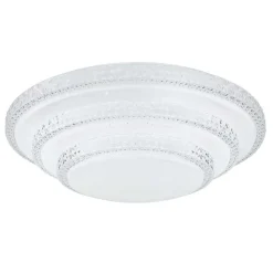 Plafonnier Globo Rita Led Blanc, 1 Lumiere, Telecommandes