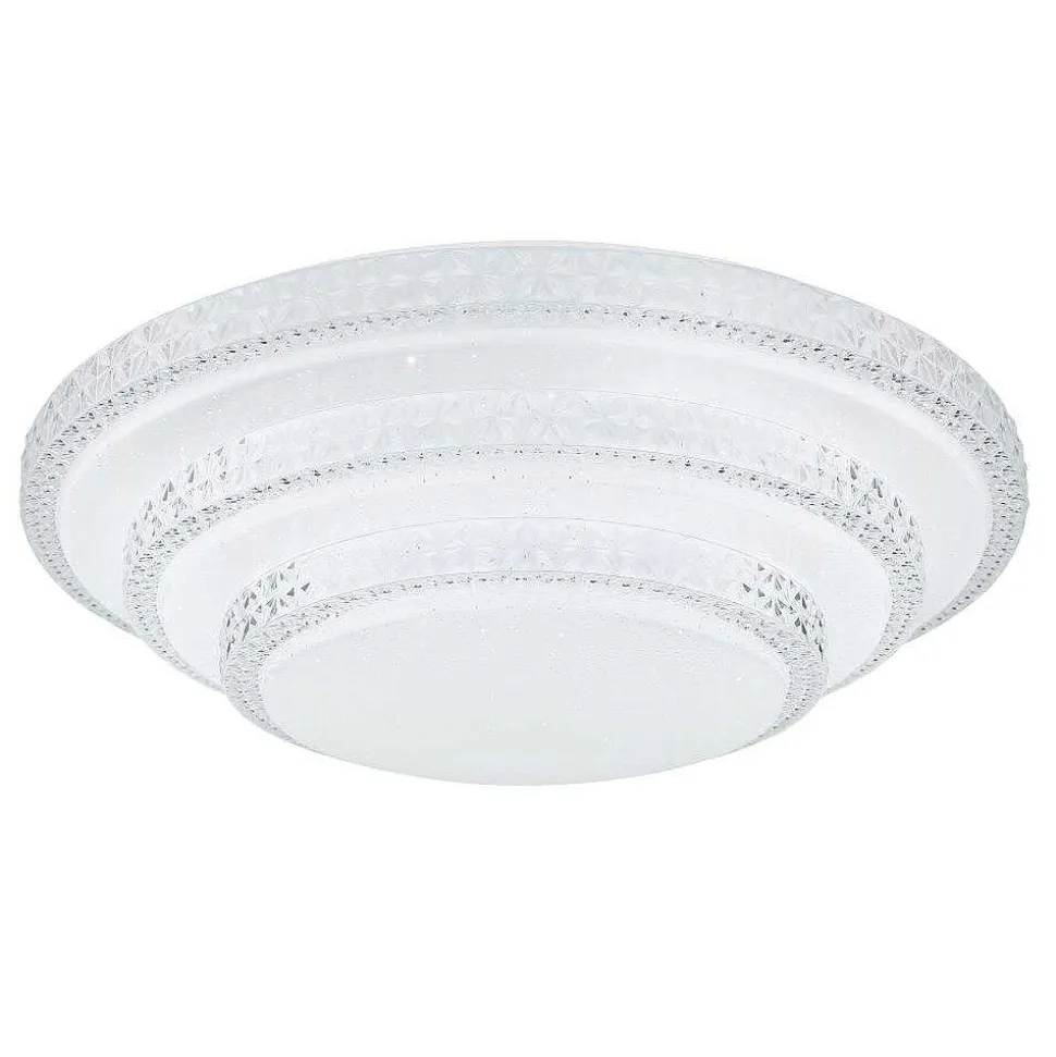Plafonnier Globo Rita Led Blanc, 1 Lumiere, Telecommandes
