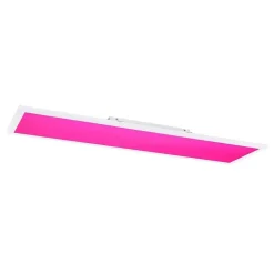 Plafonnier Globo Rosi Led Blanc, 1 Lumiere, Telecommandes, Changeur De Couleurs
