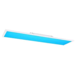 Plafonnier Globo Rosi Led Blanc, 1 Lumiere, Telecommandes, Changeur De Couleurs