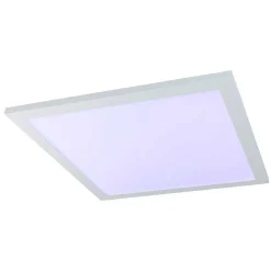 Plafonnier Globo Rosi Led Blanc, 1 Lumiere, Telecommandes, Changeur De Couleurs